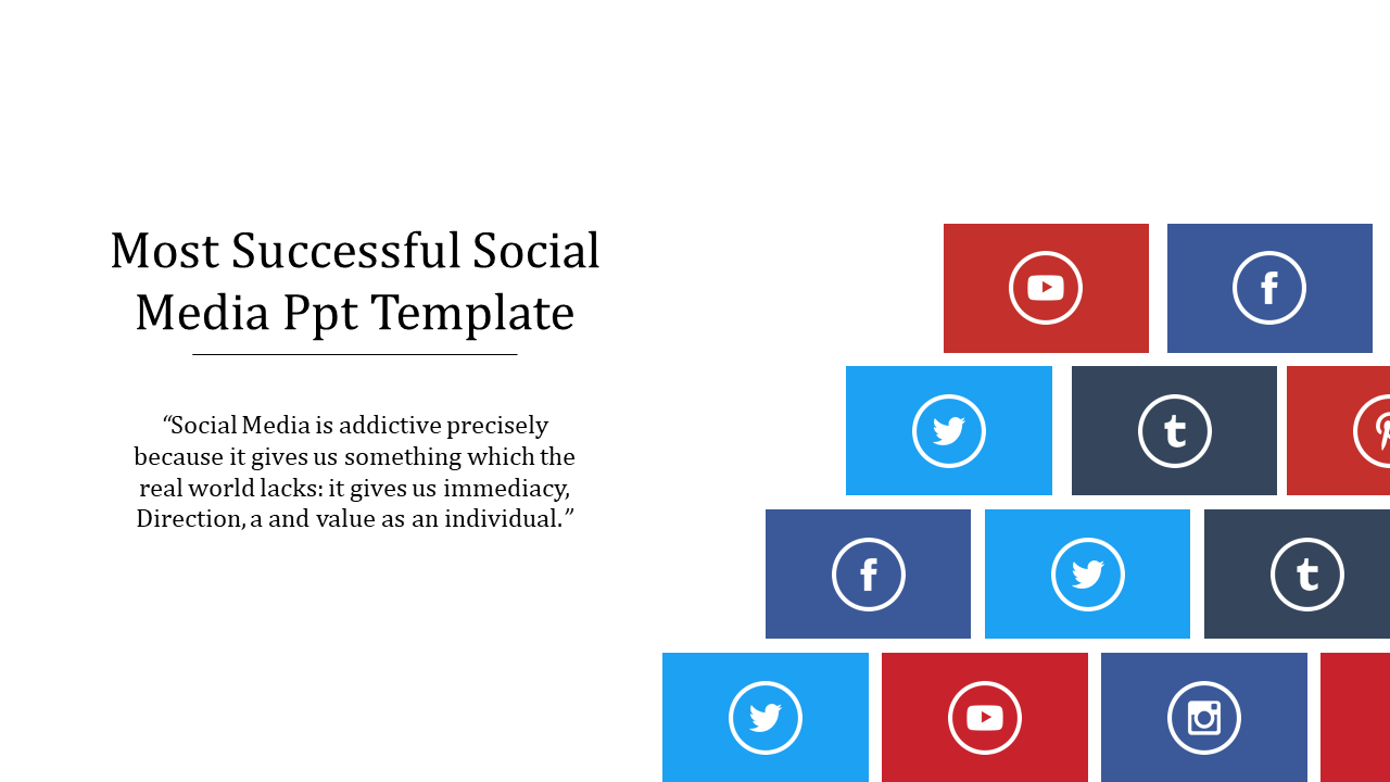 Free - Stunning Social Media PPT Template Presentation Slides